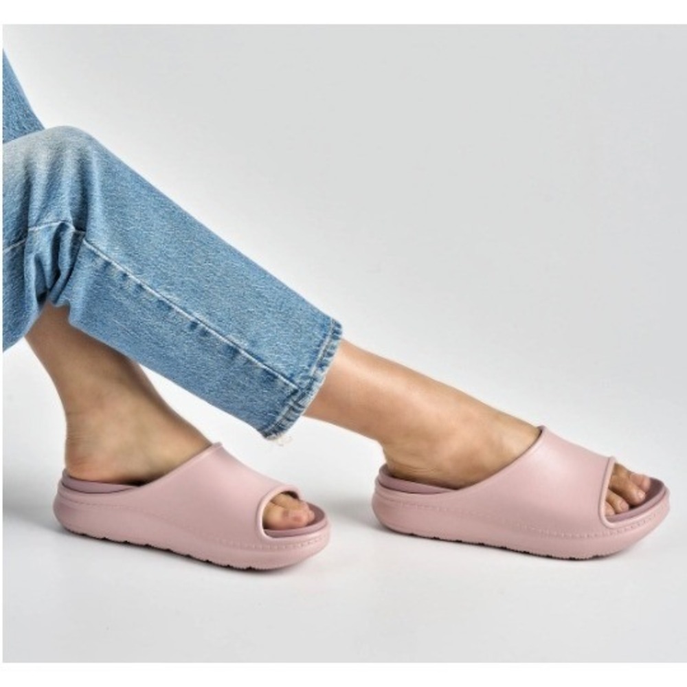 Dansko Devyn Mauve Blush Pink Platform Slide Recovery Sandals - Picture 4 of 12